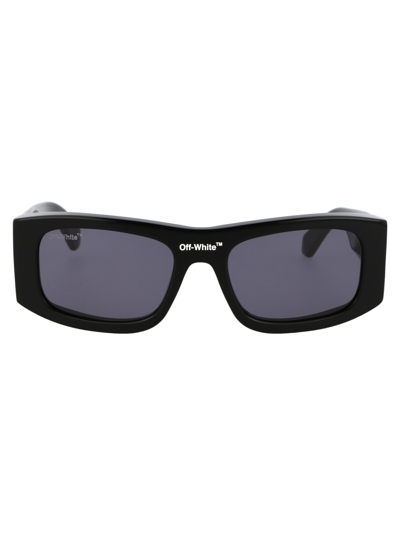 Shop Off-white Lucio Sunglasses In Nero Grigio Scuro