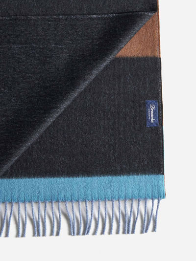 Shop Drumohr Color-block Wool Scarf
