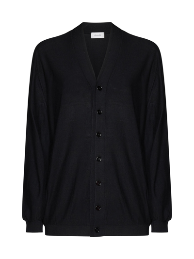 Shop Lemaire Cardigan In Bk999 Black