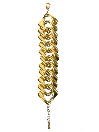 Shop Saint Laurent Bracelet Chaine E Brass Metal In Gold