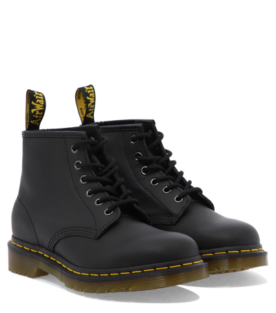 Shop Dr. Martens' 101 Ankle Boots In Black Nappa