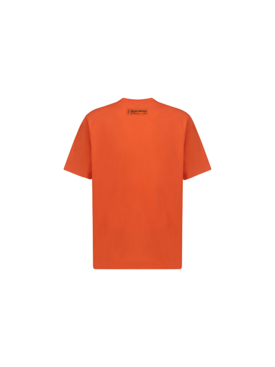 Shop Heron Preston T-shirt In Orange/black
