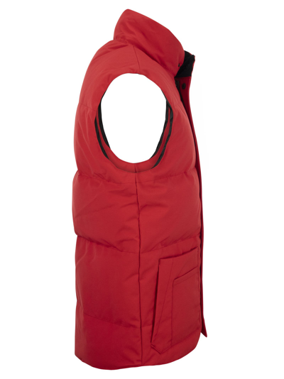 Shop Canada Goose Freestyle Crew - Down Jacket Waistcoat In Red