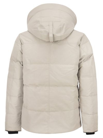 Shop Canada Goose Wyndham - Hooded Down Jacket In Stone