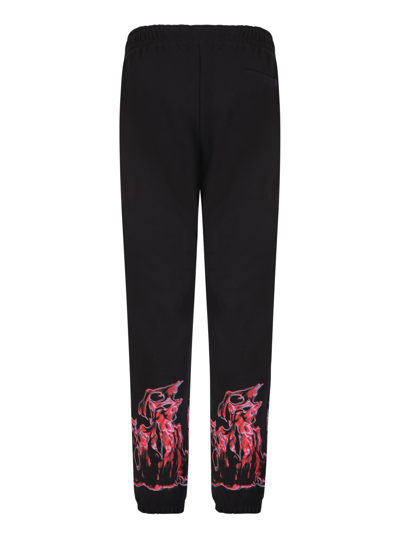 Shop Ihs Flames Joggers Pants In Black