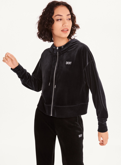 Dkny on sale velour jacket