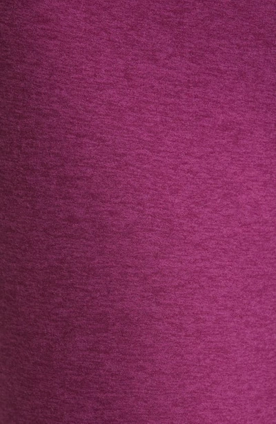Beyond Yoga Spacedye Out Of Pocket High Waisted Midi Legging In Magenta Heather In Aubergine-beet
