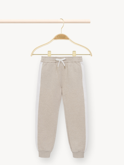 Chloé Babies' Drawstring Trousers In Beige | ModeSens