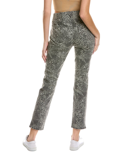 Shop Nydj Pull-on Shadow Animal Charcoal Skinny Jean In Grey