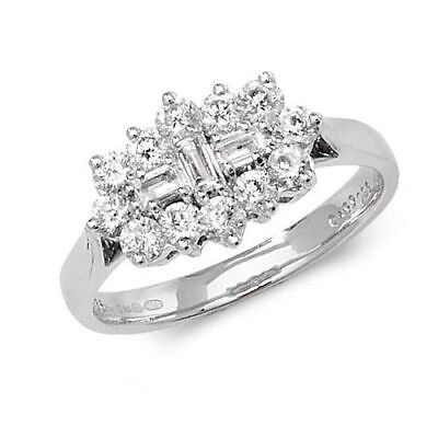 Pre-owned So 1.00ct Diamant Haufen Ring Grössen J-q