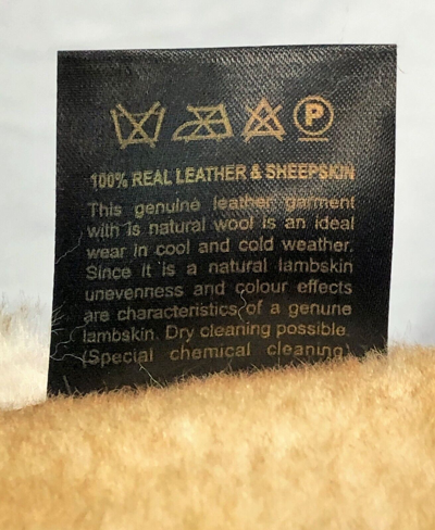 Pre-owned Victoria Cognac Echtes Lammfell Shearling Leder Echt Washbär Marlboro Trenchcoat S-8xl