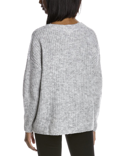 Shop Max Studio V-neck Wool-blend Sweater In Nocolor