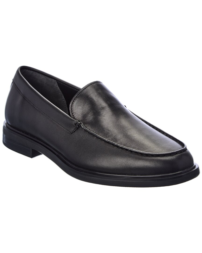 Shop Vince Grant Leather Loafer In Black