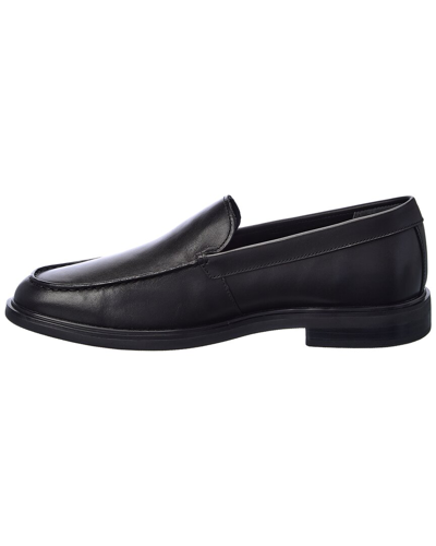 Shop Vince Grant Leather Loafer In Black