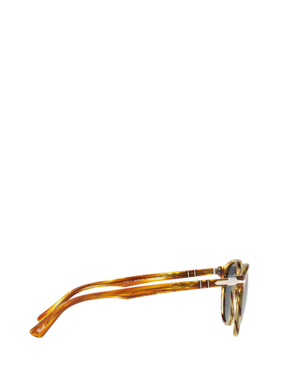 Shop Persol Po3152s Brown Striped Yellow Sunglasses