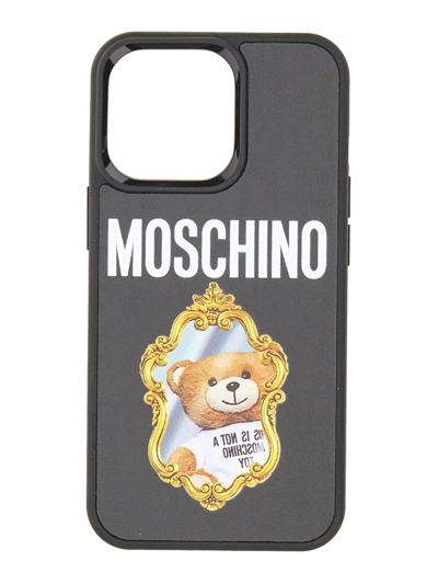 Shop Moschino Case For Iphone 13 Pro In Nero