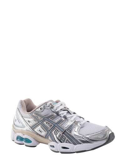 Shop Asics Gel-nimbus 9 Sneakers In White/steel Grey
