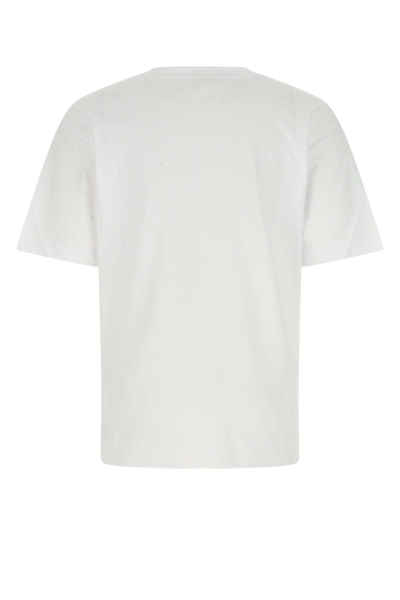 Shop Dries Van Noten White Cotton T-shirt In Bianco
