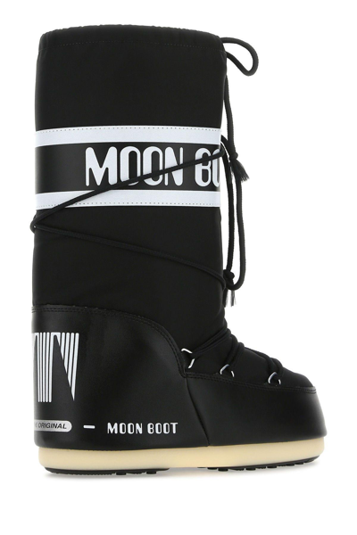 Shop Moon Boot Black Nylon Icon Boots