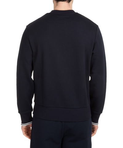 Shop Fred Perry Cotton Sweatshirt In Navy