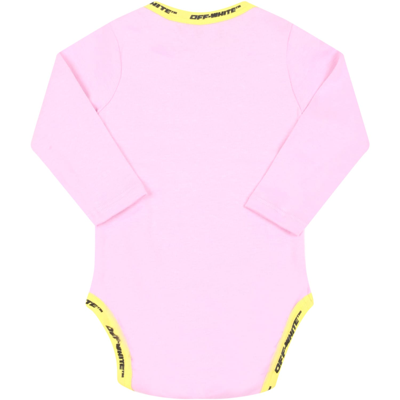 Shop Off-white Pink Body For Baby Girl With Logos