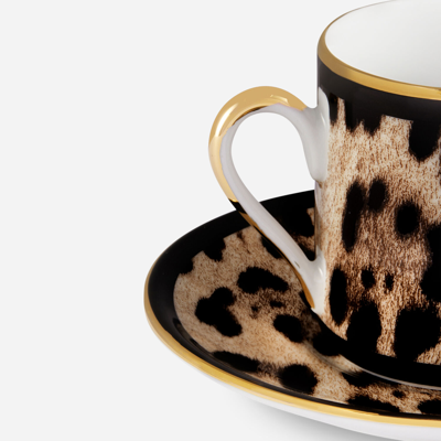 Dolce & Gabbana Porcelain Espresso Set In Multicolor