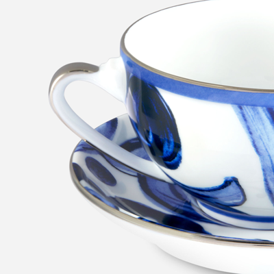 Dolce & Gabbana Porcelain Tea Set In Multicolor