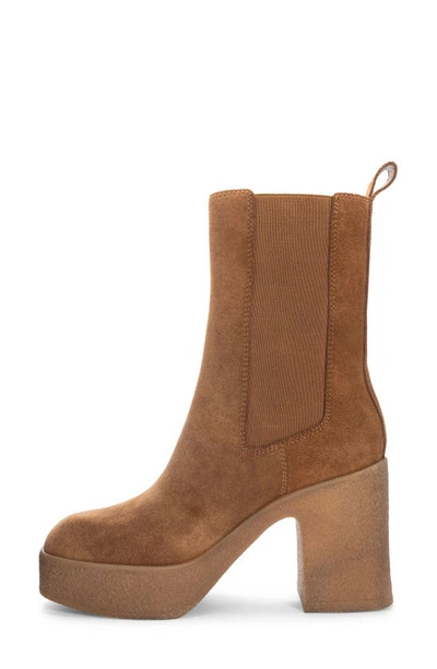 Shop Chinese Laundry Caleigh Platform Chelsea Boot In Brown