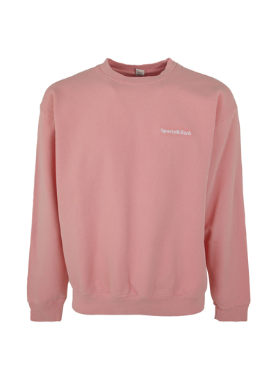 Sporty &amp; Rich "leya" Sweater In Rose