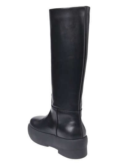 Gia Borghini Chunky Sole Tubolat Boots In Black | ModeSens