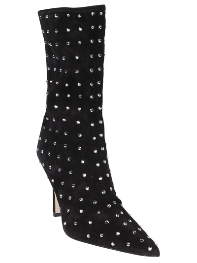 Shop Paris Texas Holly Mama Ankle Boots In Black Diamond