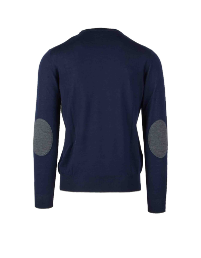 Shop Altea Mens Navy Blue Sweater