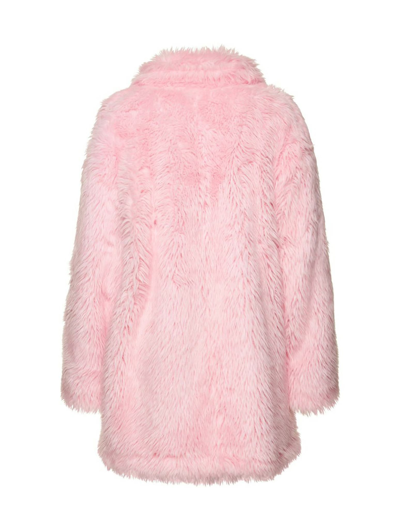 Shop Msgm Coat In Light Pink