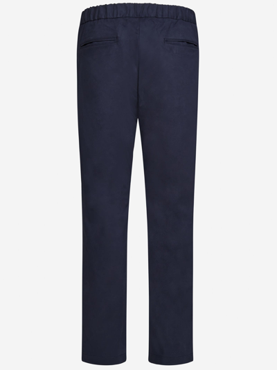 Shop Herno Resort Trousers In Blue