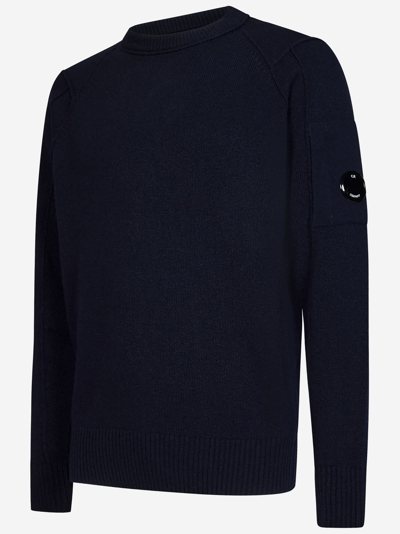 Shop C.p. Company Sweater In Blue