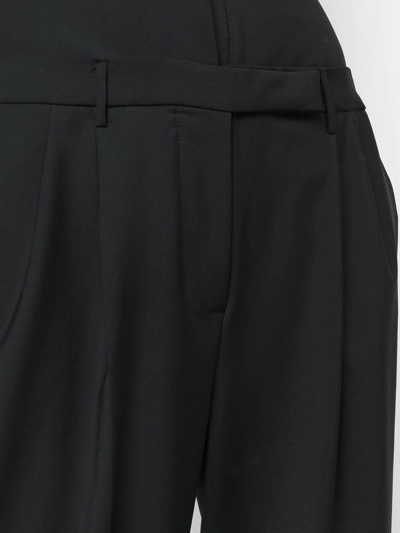 Shop Ac9 Black Virgin Wool Trousers In Nero