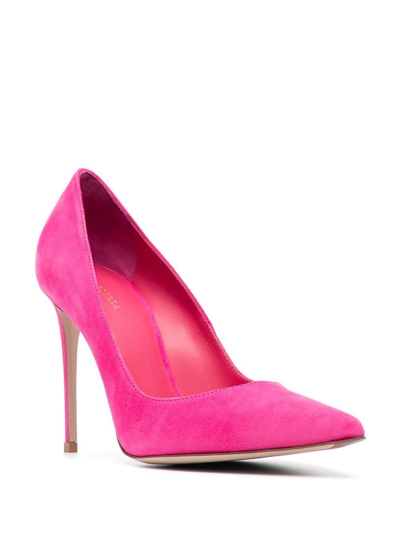 Shop Le Silla 110mm Eva Suede Pumps In Pink