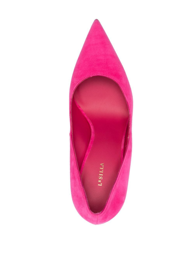 Shop Le Silla 110mm Eva Suede Pumps In Pink