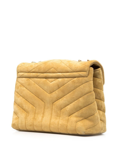 Shop Saint Laurent Loulou Small Shoulder Bag In Yellow