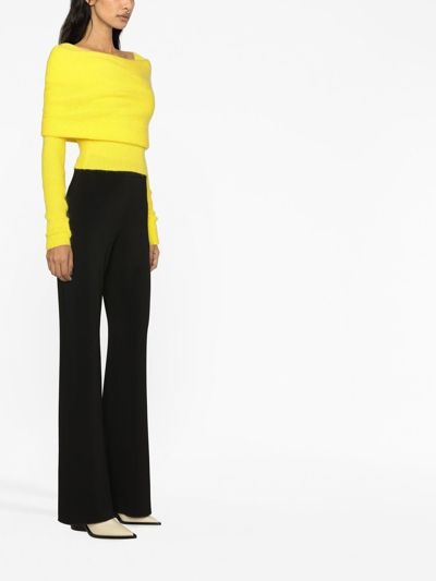 Philosophy Di Lorenzo Serafini Off-shoulder Layered Jumper In Gelb