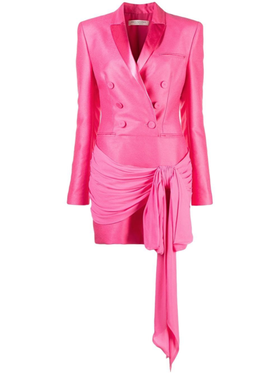 Shop Philosophy Di Lorenzo Serafini Knotted Blazer Dress In Rosa