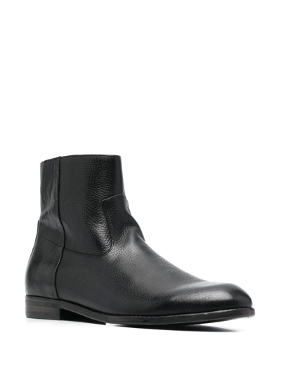 Shop Buttero Zipped Ankle Boots In Black