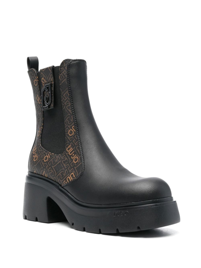 Liu •jo Carrie 70mm Ankle Boots In Schwarz