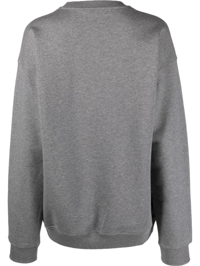 Shop Versace Medusa Head Cotton Sweatshirt In Grau