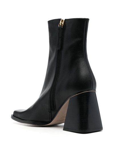 Shop Alohas South 80mm Leather Ankle Boots In Schwarz