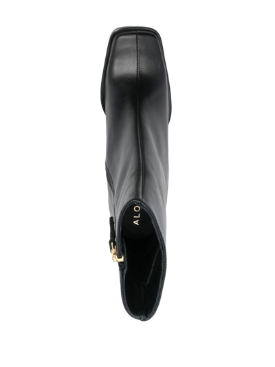 Alohas South 80mm Leather Ankle Boots In Schwarz