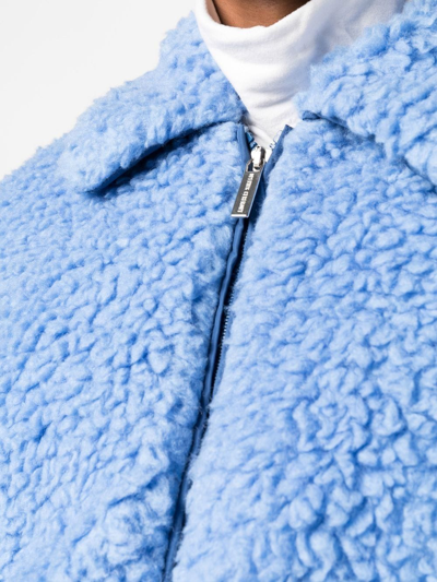Shop Opening Ceremony Faux-shearling Jacket In Blau