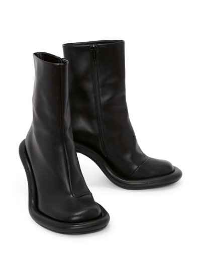 Shop Jw Anderson Bumper Leather Ankle Boots In Black