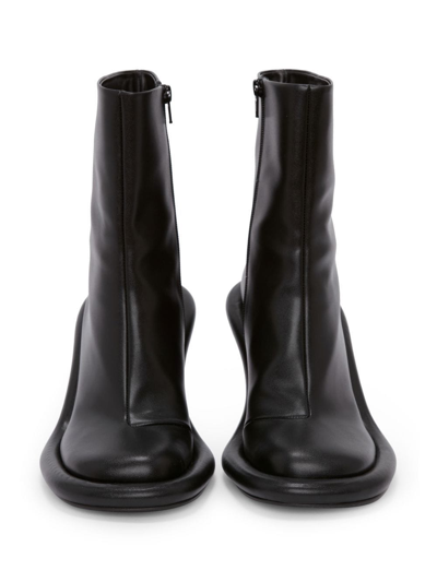 Shop Jw Anderson Bumper Leather Ankle Boots In Black