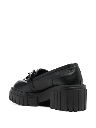 Shop Vamsko Iris 65mm Leather Loafers In Schwarz